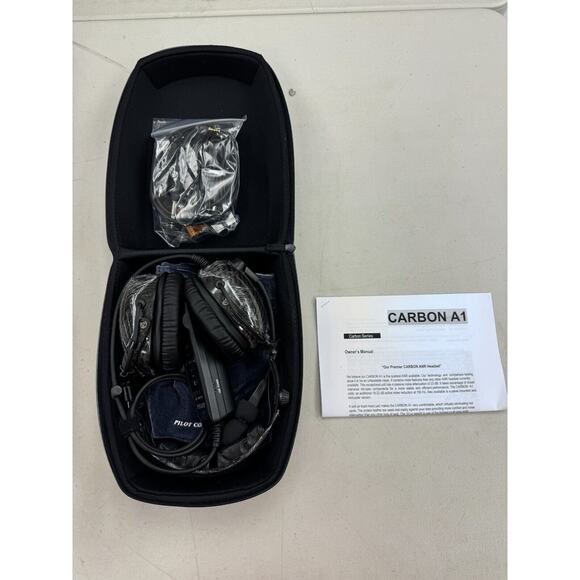 Pilot Communication USA Carbon A1 Bluetooth ANR Headset w/ Blulink NIOB